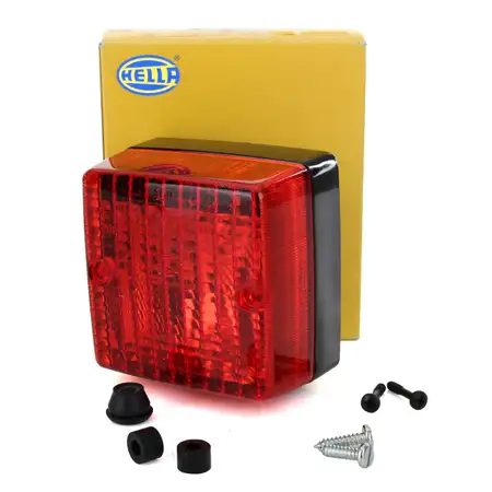 HELLA Nebelschlussleuchte Nebelschlusslicht 2NE 003 315-011 SCHWARZ P21W 024016