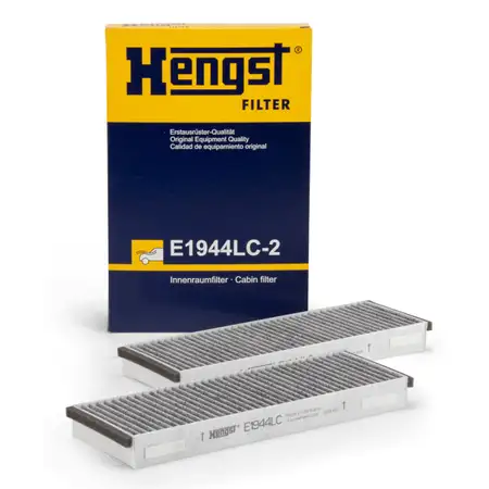 HENGST E1944LC-2 Innenraumfilter Aktivkohle Satz f&uuml;r AUDI A6 (4F C6) R8 VW XL1