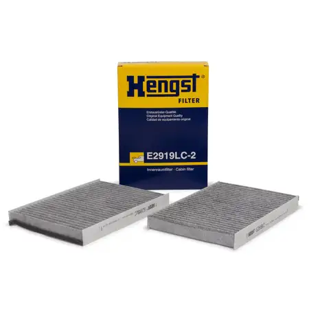 HENGST E2919LC-2 Innenraumfilter Aktivkohle Satz MERCEDES S-KLASSE W221 C216