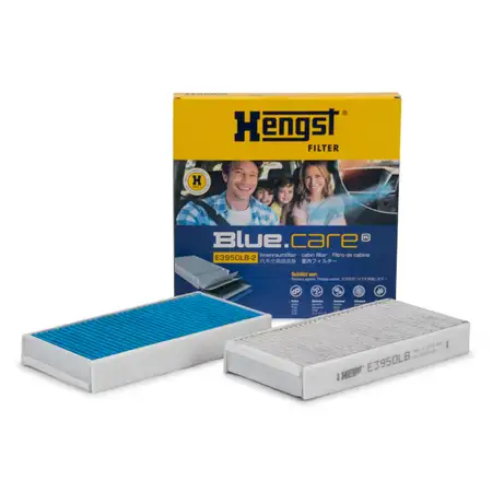 HENGST E3950LB-2 BLUE CARE Innenraumfilter Satz ANTIBAKTERIELL BMW F45 F46 X1