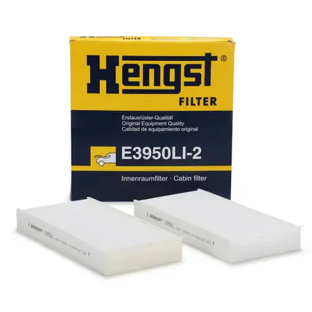 HENGST E3950LI-2 Innenraumfilter Pollenfilter Satz f&uuml;r BMW 2er F45 F46 X1 F48 i3