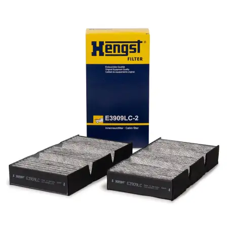 HENGST E3909LC-2 Innenraumfilter Aktivkohlefilter Satz MERCEDES X166 W166 C292