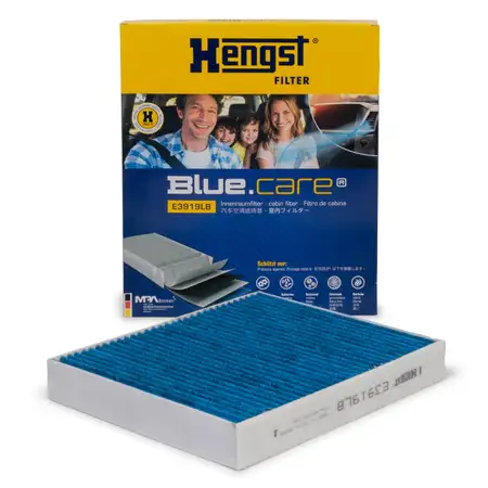 HENGST E3919LB BLUE CARE Innenraumfilter ANTIBAKTERIELL AUDI SEAT SKODA VW POLO