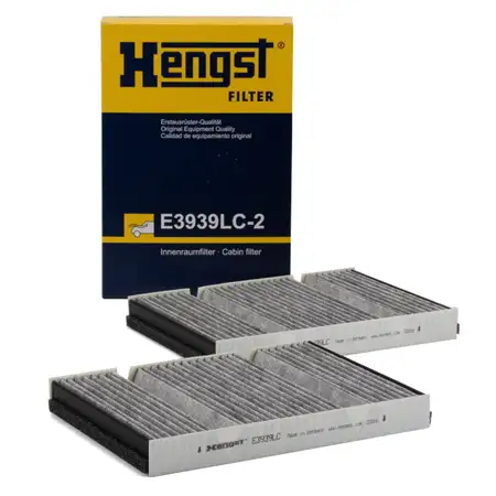HENGST E3939LC-2 Innenraumfilter Aktivkohle Satz MERCEDES S-Klasse W222 A217 C217