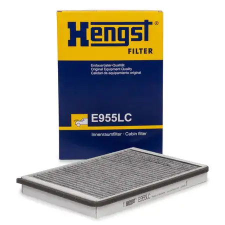 HENGST E955LC Innenraumfilter Aktivkohle AUDI A4 (B6 B7) A6 (C5) SEAT EXEO (3R)