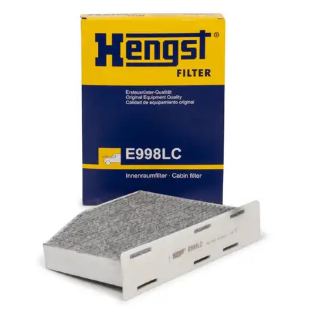 HENGST E998LC Innenraumfilter Aktivkohle AUDI A3 SEAT SKODA VW GOLF 5 6 PASSAT