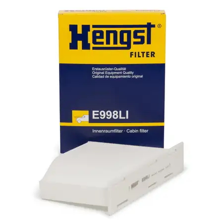HENGST E998LI Innenraumfilter AUDI A3 8P Q3 SEAT LEON SKODA OCTAVIA VW GOLF 5 6