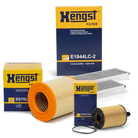 HENGST Filterset Filterpaket f&uuml;r AUDI A6 4F C6 2.0 TDI 121/136/140/163/170 PS