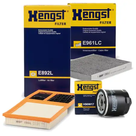 HENGST Filterset f&uuml;r SEAT Ibiza 3 4 SKODA Fabia 1 2 VW Polo 9N 6R 6C 1.4 / 16V