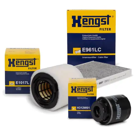HENGST Filterset f&uuml;r SEAT Ibiza 4 1.4 TSI 150/180 PS + VW Polo 6R 6C 1.2 TSI