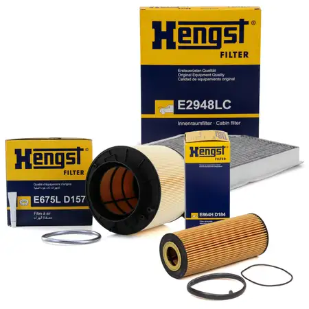 HENGST Filterset f&uuml;r AUDI A4 B8 A5 8T 8F Q5 8RB 3.0 TFSI 3.2 FSI S4 S5 SQ5