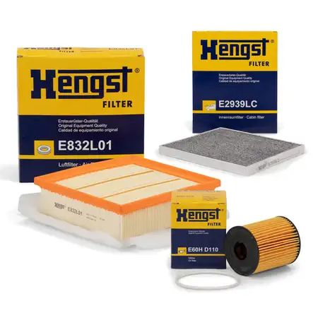 HENGST Filterset f&uuml;r OPEL CORSA D E 1.3 CDTI 75 / 90 / 95 PS PURFLUX-System