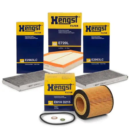 HENGST Filterset Filterpaket BMW 5er E60 E61 523i 525i 530i + 6er E63 E64 630i