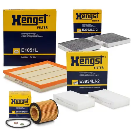 HENGST Filterset BMW X3 F25 xDrive35i 306 PS + X4 F26 xDrive35i M40i 306/360 PS