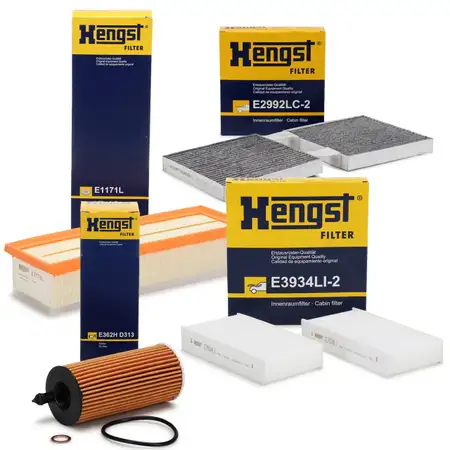 HENGST Filterset f&uuml;r BMW X3 F25 xDrive20d 190 PS + X4 F26 xDrive20d 163 / 190 PS