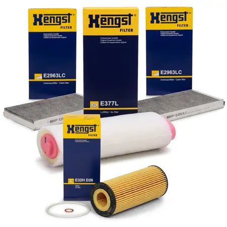 HENGST Filterset Filterpaket Inspektionskit BMW 5er E60 E61 520d 150/163/177 PS