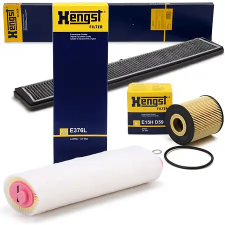 HENGST Filterset Filterpaket Inspektionskit BMW 3er E46 330d 330xd 184 PS M57
