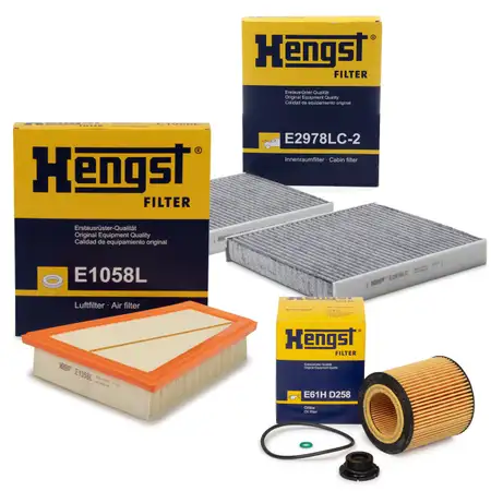 HENGST Filterset f&uuml;r BMW 5er F10 F11 520i 163/170/184 PS + 528i 245 PS N20