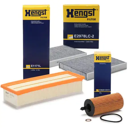 HENGST Filterset f&uuml;r BMW 5er F10 F11 518d 150/163 PS + 520d 190/205/211 PS B47
