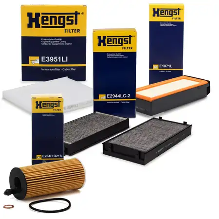HENGST Filterset BMW X5 F15 F85 + X6 F16 F86 sDrive25d xDrive30d xDrive40d N57