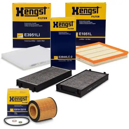 HENGST Filterset f&uuml;r BMW X5 E70 F15 F85 + X6 E71 E72 F16 F86 xDrive35i N54 N55