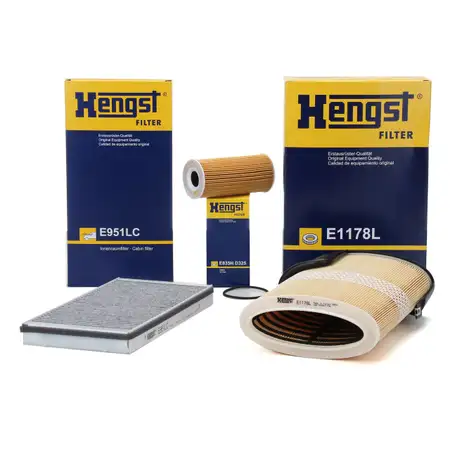 HENGST Filterset f&uuml;r PORSCHE BOXSTER CAYMAN (987) 2.9 + S 3.4 + R 3.4 211-330 PS