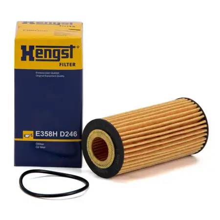 HENGST E358HD246 &Ouml;lfilter AUDI A3 8V SEAT Leon SKODA Octavia VW Golf 7 1.8/2.0 TSI /GTI/R