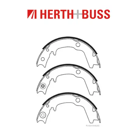 HERTH+BUSS JAKOPARTS Bremsbacken Satz MITSUBISHI Pajero Pinin 1.8/2.0GDI hinten