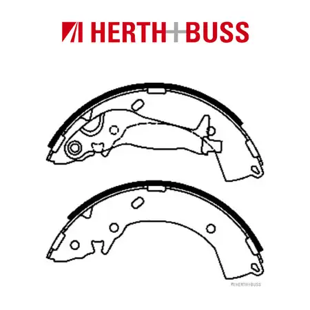 HERTH+BUSS JAKOPARTS Bremsbacken Satz HYUNDAI Getz i10 i20 bis 12.2015 hinten