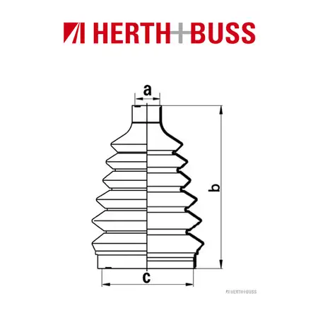 HERTH+BUSS JAKOPARTS Achsmanschetten Satz MITSUBISHI CARISMA DA_ vorne RADSEITIG