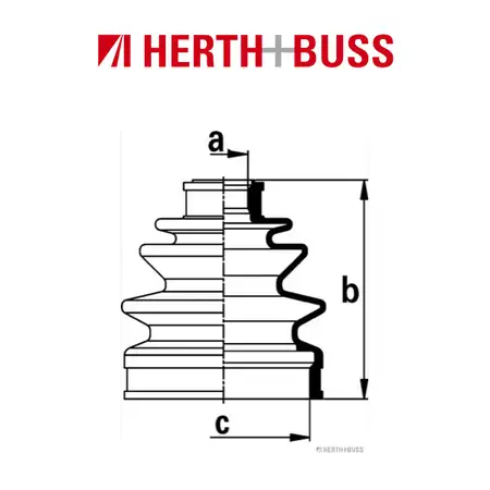 HERTH+BUSS JAKOPARTS Achsmanschetten Satz DAEWOO MATIZ 0.8 1.0 vorne RADSEITIG