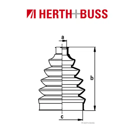 HERTH+BUSS JAKOPARTS Achsmanschetten Satz CHEVROLET Nubira DAEWOO Kalos Lacetti vorne