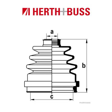 HERTH+BUSS JAKOPARTS Achsmanschetten Satz NISSAN PRIMERA P10 P11 vorne RADSEITIG
