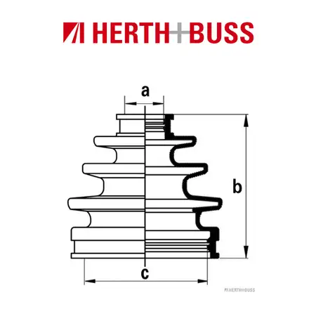 HERTH+BUSS JAKOPARTS Achsmanschetten Satz LEXUS TOYOTA 4 RUNNER vorne RADSEITIG