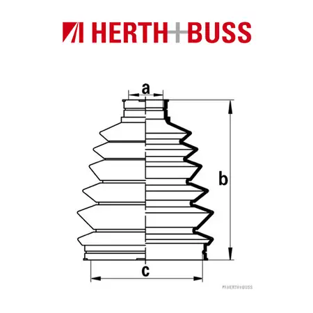 HERTH+BUSS JAKOPARTS Achsmanschetten Satz TOYOTA CELICA COUPE vorne RADSEITIG