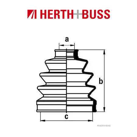 HERTH+BUSS JAKOPARTS Achsmanschetten Satz DAIHATSU HONDA ISUZU MAZDA MITSUBISHI