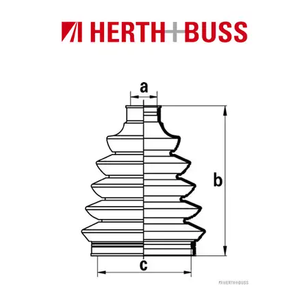 HERTH+BUSS JAKOPARTS Achsmanschetten Satz SUZUKI WAGON R+ (MM) vorne RADSEITIG