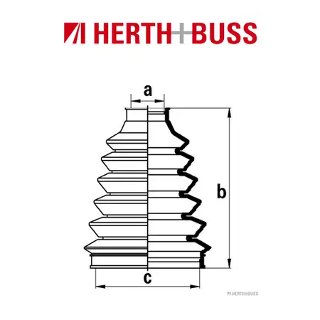 HERTH+BUSS JAKOPARTS Manschettensatz f&uuml;r MITSUBISHI SPACE RUNNER / WAGON vorne