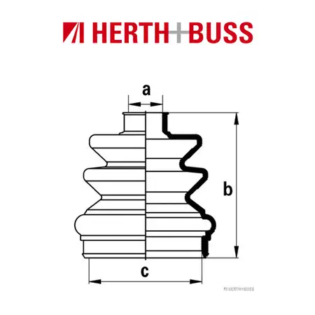 HERTH+BUSS JAKOPARTS Achsmanschetten Satz NISSAN PRIMERA vorne GETRIEBESEITIG