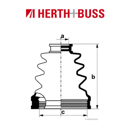 HERTH+BUSS JAKOPARTS Achsmanschetten Satz NISSAN PRIMERA vorne GETRIEBESEITIG