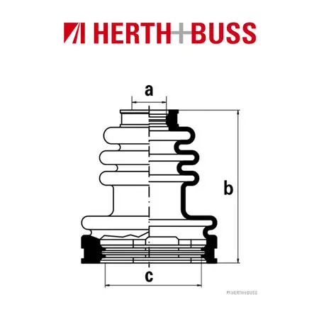 HERTH+BUSS JAKOPARTS Achsmanschettensatz f&uuml;r TOYOTA CAMRY CARINA COROLLA MR 2
