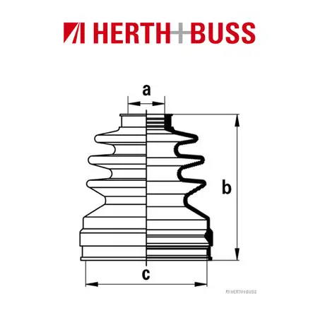 HERTH+BUSS JAKOPARTS Achsmanschetten Satz f&uuml;r TOYOTA AVENSIS T22 COROLLA E11 E12