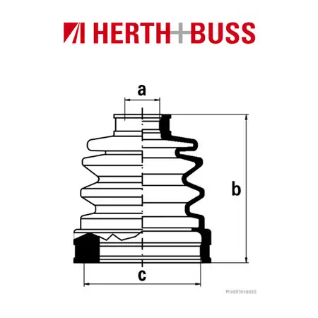 HERTH+BUSS JAKOPARTS Achsmanschetten Satz DAIHATSU KIA MAZDA MITSUBISHI vorne