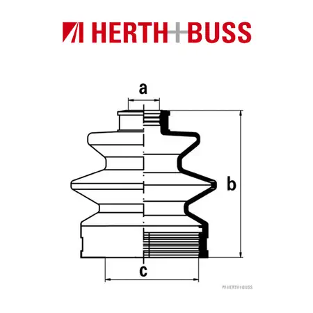 HERTH+BUSS JAKOPARTS Manschettensatz f&uuml;r SUZUKI SWIFT I II WAGON R+ (EM) vorne