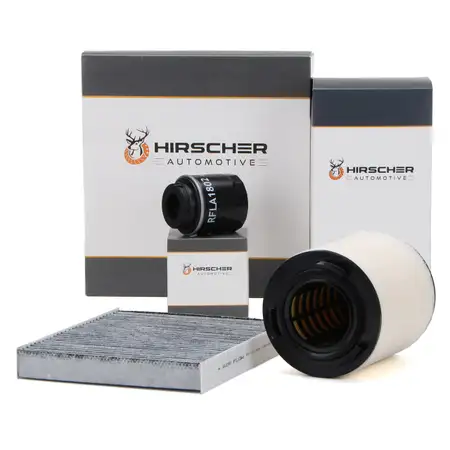 HIRSCHER Filterset AUDI A1 SEAT Ibiza SKODA Fabia Rapid VW Polo 1.2 / 1.4 TSI