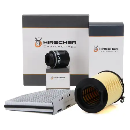 HIRSCHER Filterset AUDI A3 8P SEAT Leon SKODA Octavia II VW Golf 6 1.2 / 1.4 TSI