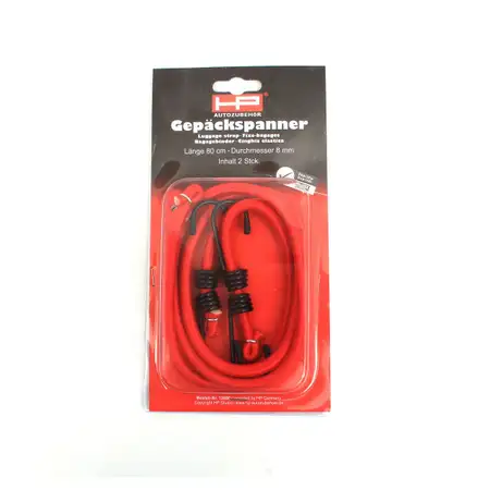 HP 12880 Expanderband Gep&auml;ckspanner Spannband Set 2x &Oslash; 8 mm L&auml;nge 80 cm