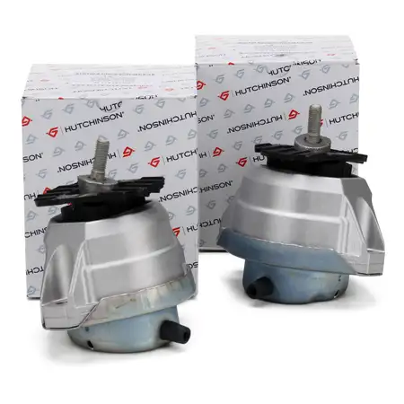2x HUTCHINSON Motorlager Gummilager f&uuml;r BMW 5er E60 + 5er E61 TOURING 520d vorne
