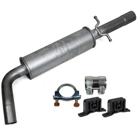 IMASAF Mittelschalld&auml;mpfer + Anbausatz AUDI A3 SEAT LEON SKODA OCTAVIA VW GOLF 4