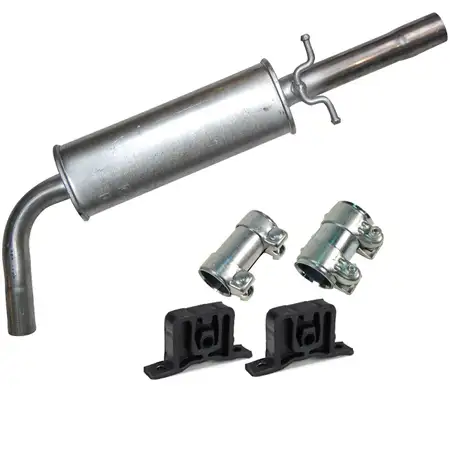IMASAF Mittelschalld&auml;mpfer + Anbausatz AUDI A3 SEAT LEON SKODA VW GOLF 4 1.4 1.6